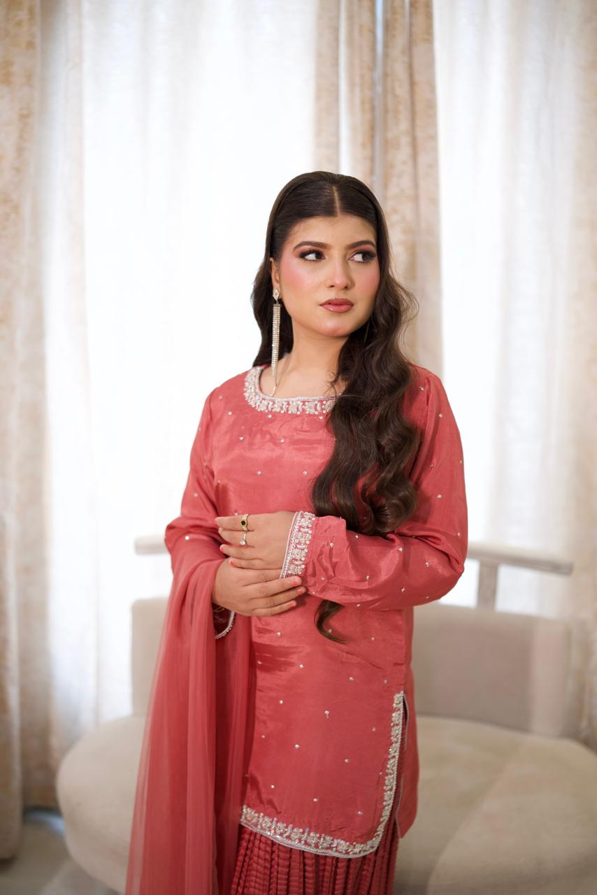 "Luxe in Tosyl Silk & Silver Shimmer"