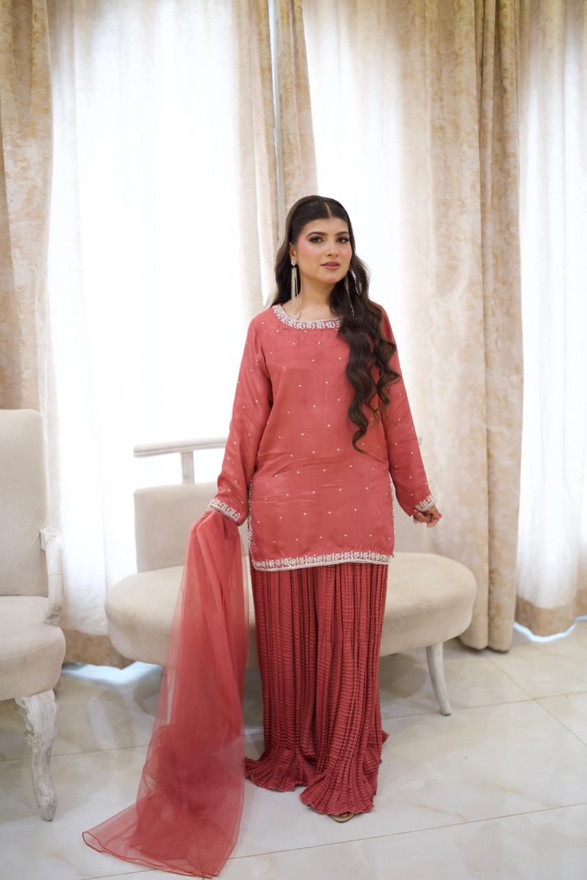"Luxe in Tosyl Silk & Silver Shimmer"