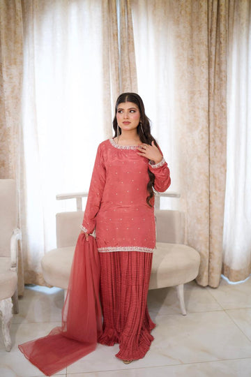 "Luxe in Tosyl Silk & Silver Shimmer"