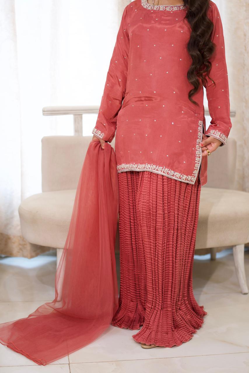 "Luxe in Tosyl Silk & Silver Shimmer"