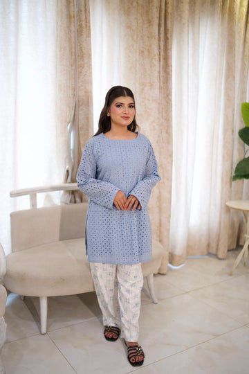 Chikan Kari charm with a printed twist.